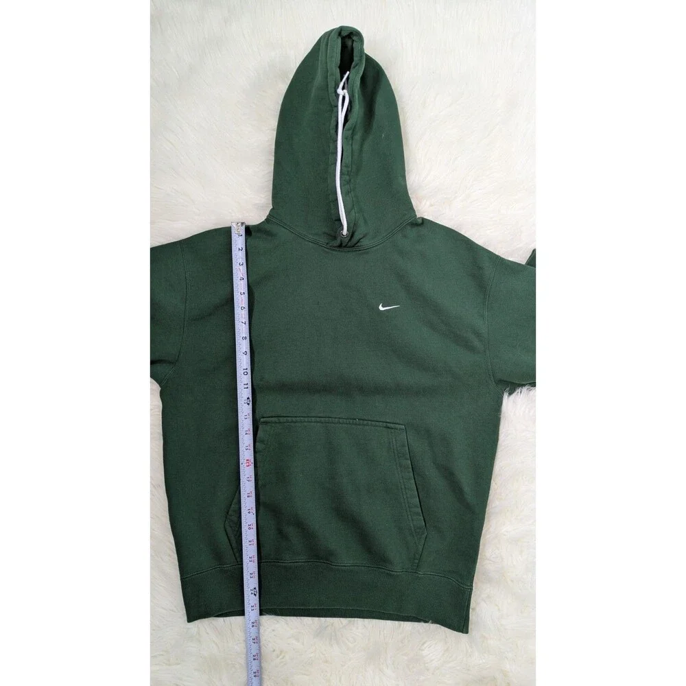 Nike Solo Swoosh Fleece Pullover Hoodie Men’s Size Medium Pine Green